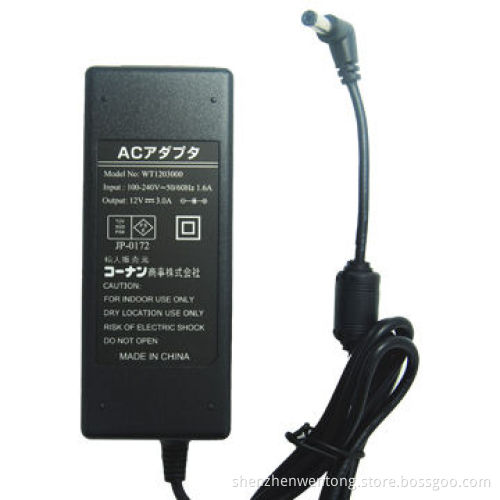 36W 12V 3A AC/DC power supply with PSE JP-0172, OEM